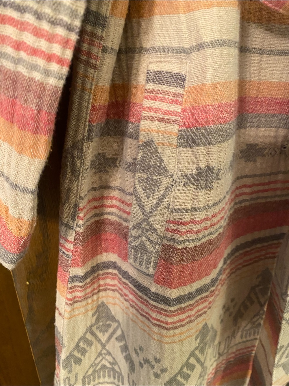 Soft Surroundings Aztec Fringe Duster - Picture 5 of 16